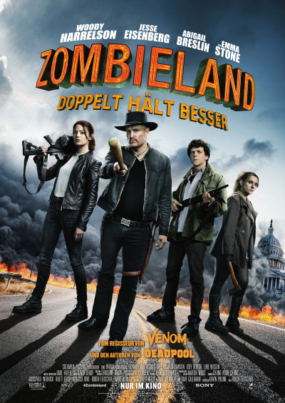 Filmplakat Zombieland 2: Doppelt hält besser