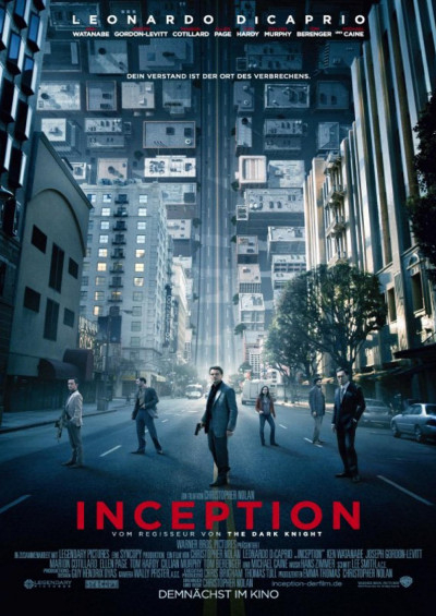 Filmplakat Inception (10 Jahresjubiläum)